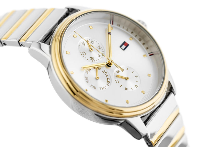 Tommy Hilfiger Blake Silver Dial Two Tone Steel Strap Watch for Women - 1781908 Buy Now By Tommy Hilfiger