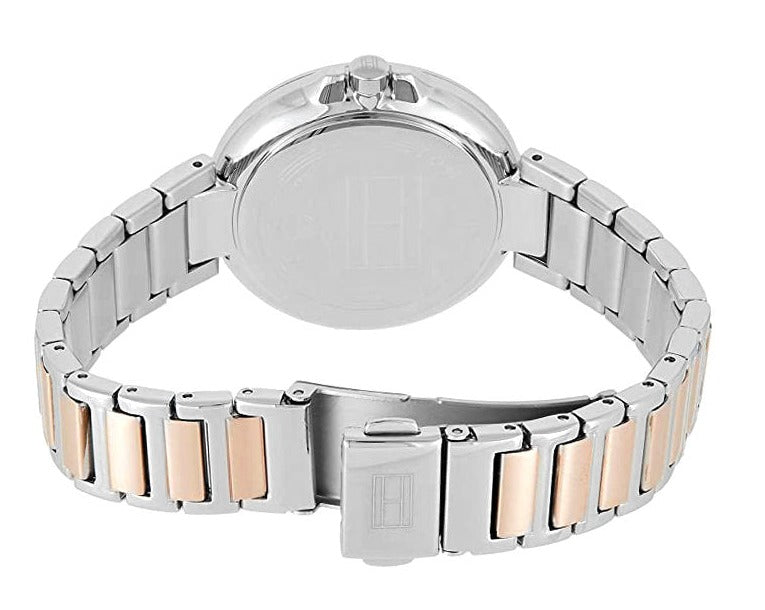 Shop Tommy Hilfiger Angela Chronograph Pink Dial Two Tone Steel Strap Watch for Women - 1782127 in USA