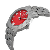 Marc Jacobs Amy Red Dial Silver Steel Strap Watch for Women - MBM3333 Buy Now By Marc Jacobs