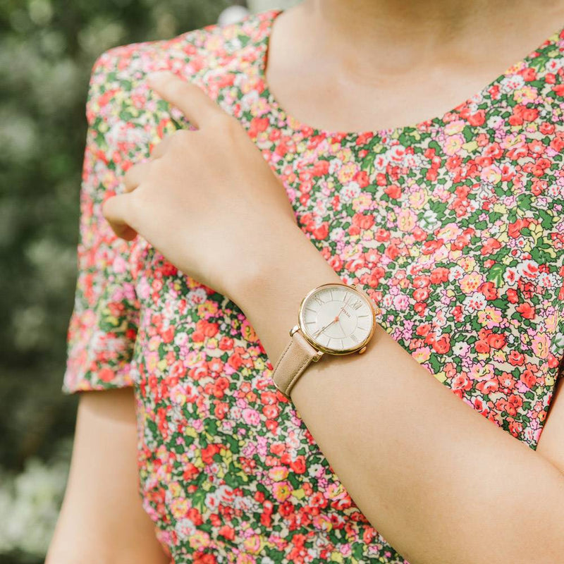 Fossil Jacqueline White Dial Brown Leather Strap Watch for Women - ES3487 Buy Now By Fossil