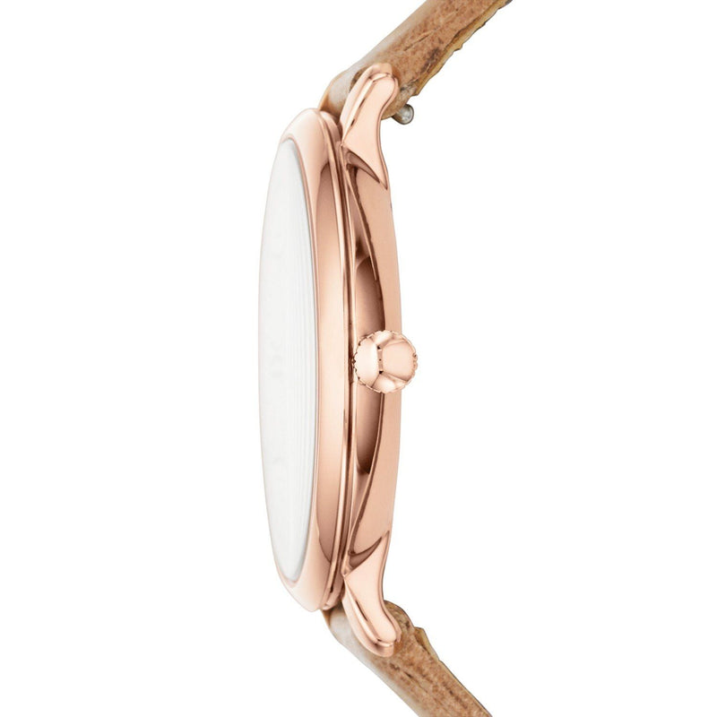 Fossil Jacqueline White Dial Brown Leather Strap Watch for Women - ES3487 Buy Now By Fossil