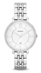 Fossil Jacqueline White Dial Silver Steel Strap Watch for Women - ES3545 Buy Now By Fossil