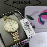 Fossil Jacqueline Gold Dial Gold Steel Strap Watch for Women - ES3547 Buy Now By Fossil