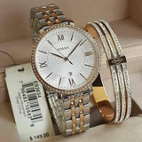 Fossil Jacqueline White Dial Two Tone Steel Strap Watch for Women - ES3634 Buy Now By Fossil