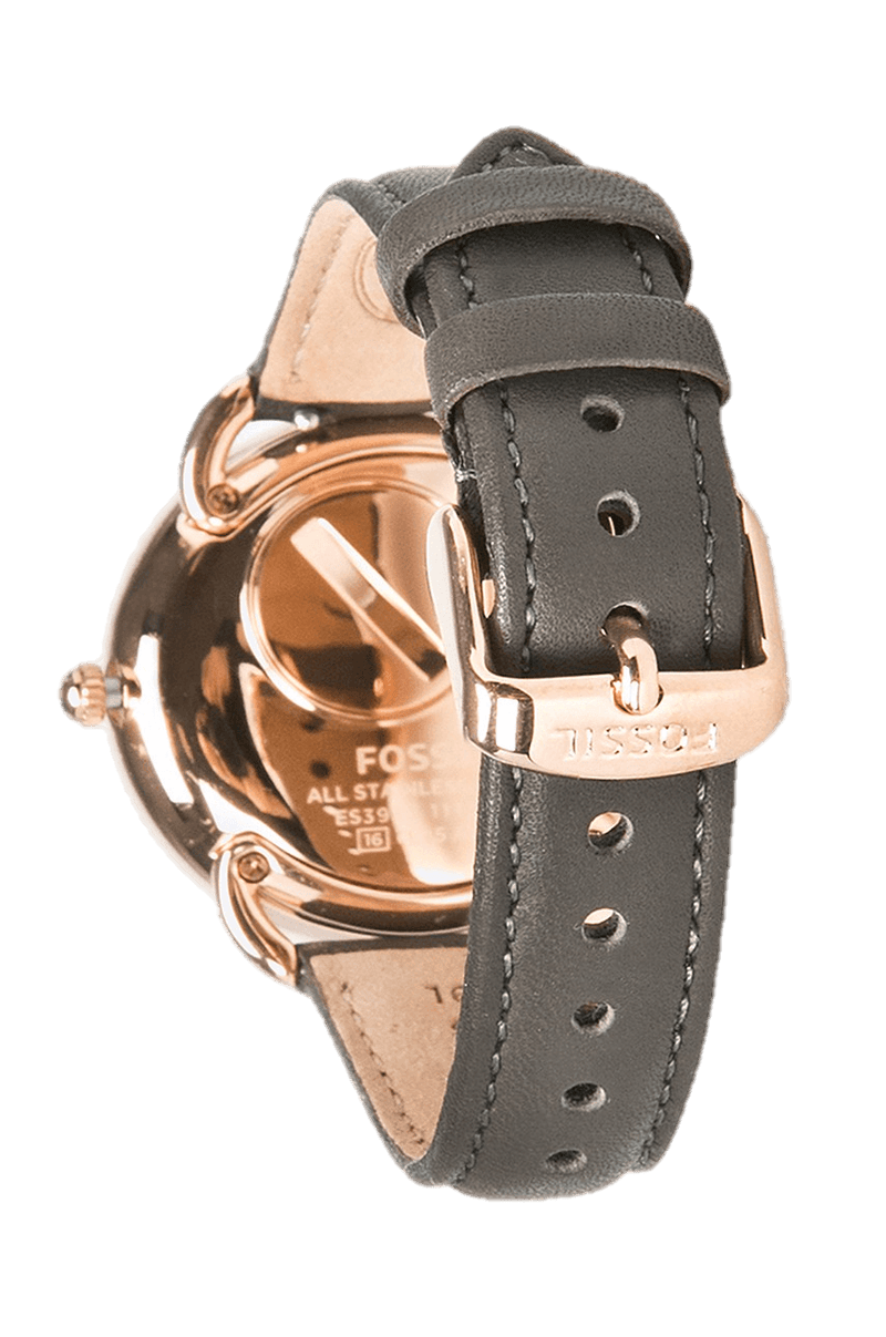 Fossil Tailor Grey Dial Grey Leather Strap Watch for Women - ES3913 Buy Now By Fossil