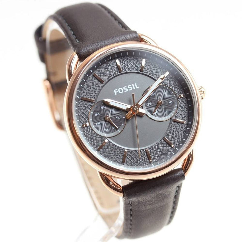 Fossil Tailor Grey Dial Grey Leather Strap Watch for Women - ES3913 Buy Now By Fossil
