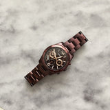 Fossil Perfect Boyfriend Multifunction Maroon Dial Maroon Steel Strap Watch for Women - ES4110 Buy Now By Fossil
