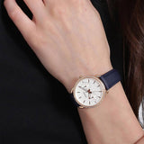 Fossil Tailor White Dial Blue Leather Strap Watch for Women - ES4394 Buy Now By Fossil