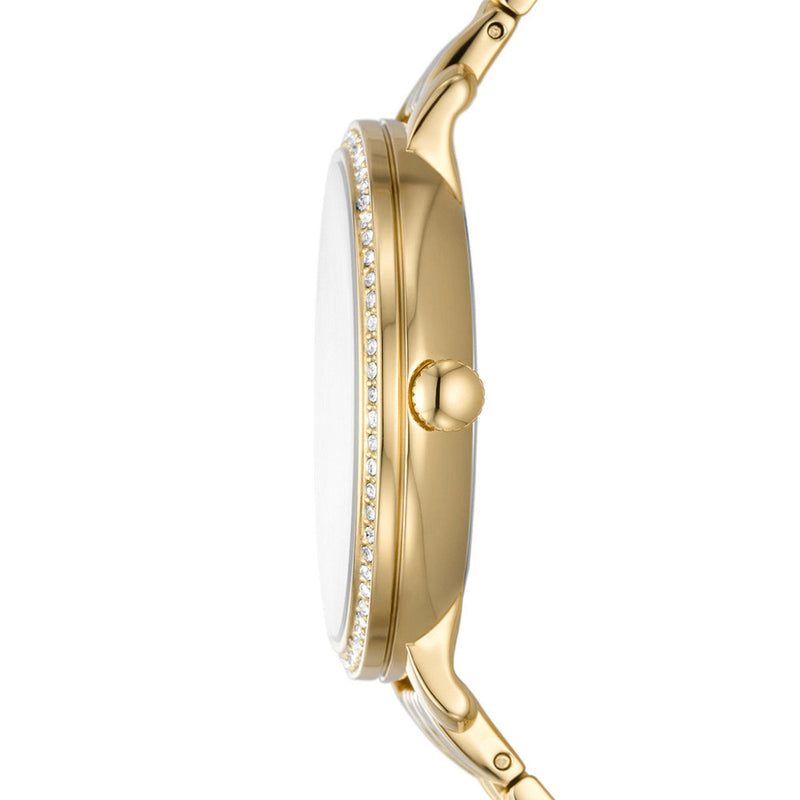 Fossil Jacqueline Rose Gold Dial Rose Gold Steel Strap Watch for Women - ES3667 Buy Now By Fossil