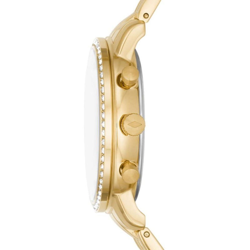 Fossil Neutra Chronograph Gold Dial Gold Steel Strap Watch for Women - ES5219 Buy Now By Fossil