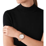 Michael Kors Everest Chronograph Silver Dial Rose Gold Steel Strap Watch For Women - MK7213 Buy Now By Michael Kors