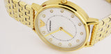 Emporio Armani Dress Analog Mother of Pearl Dial Gold Steel Strap Watch For Women - AR11007 Buy Now By Emporio Armani