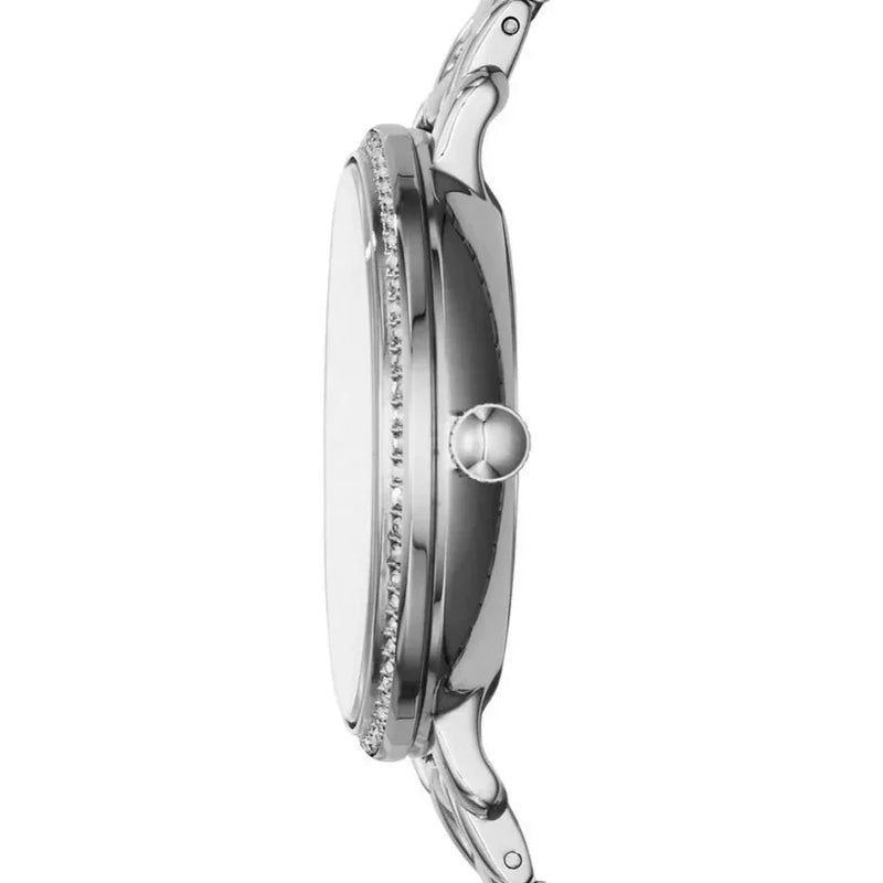 Fossil Jacqueline Multi-Function Mother of Pearl Dial Silver Steel Strap Watch for Women - ES3755 Buy Now By Fossil