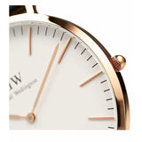 Daniel Wellington Classic Suffolk White Dial Brown Leather Strap Watch For Women - DW00100120 Buy Now By Daniel Wellington