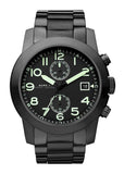 Marc Jacobs Larry Chronograph Black Dial Black Steel Strap Watch for Men - MBM5032