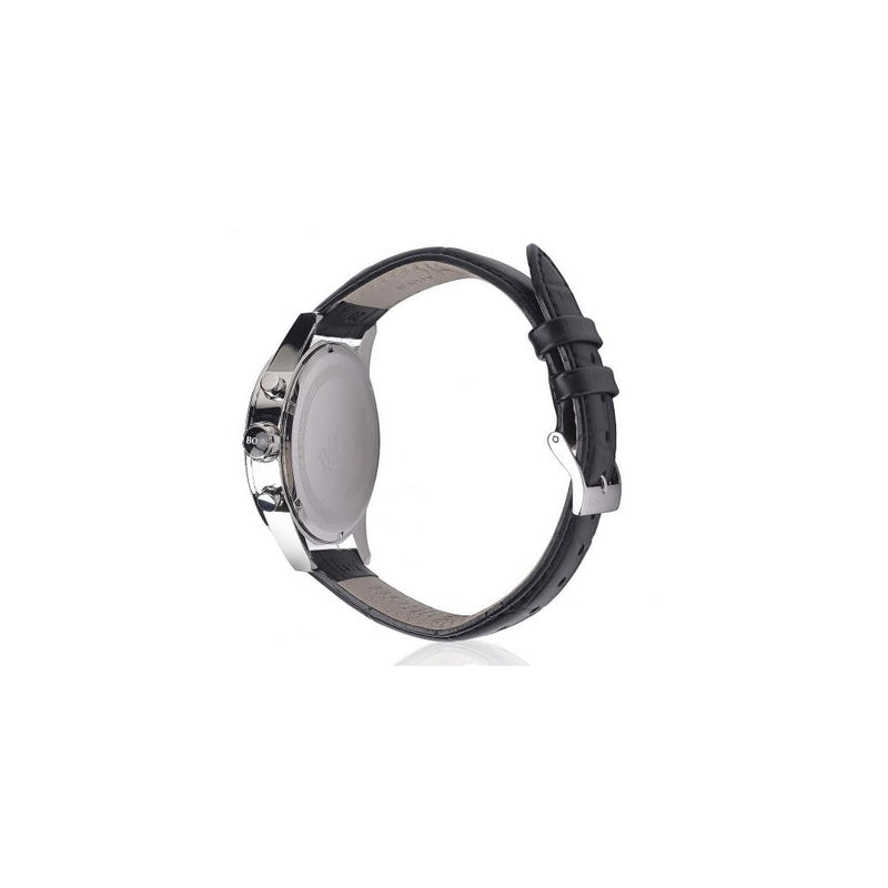 Hugo Boss Jet Silver Dial Black Leather Strap Watch for Men - 1513282 Buy Now By Hugo Boss