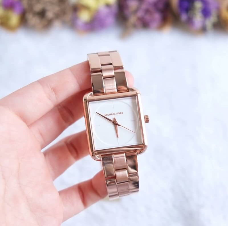 Michael Kors Lake Quartz White Dial Rose Gold Steel Strap Watch For Women - MK3645 Buy Now By Michael Kors