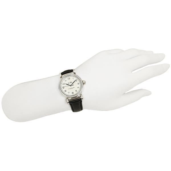 Coach Madison White Dial Black Leather Strap Watch for Women - 14502399 Buy Now By Coach
