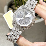 Michael Kors Mini Bradshaw Crystals Silver Dial Silver Steel Strap Watch For Women - MK6454 Buy Now By Michael Kors
