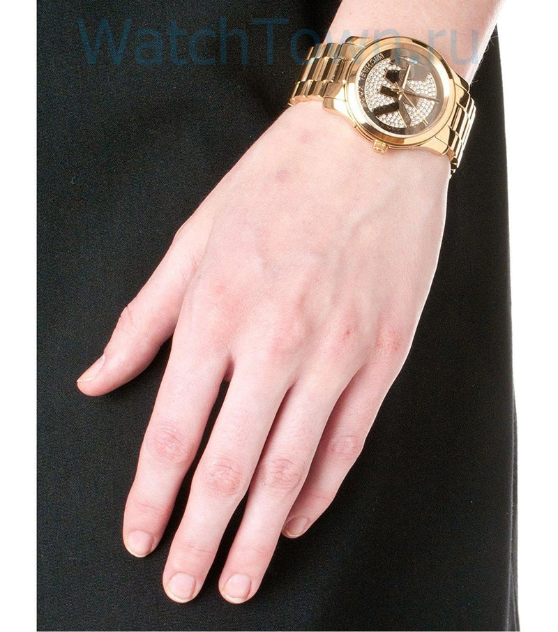 Michael Kors Runway Quartz Gold Dial Gold Steel Strap Watch For Women - MK5852 Buy Now By Michael Kors