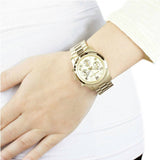 Michael Kors Runway Gold Dial Gold Stainless Steel Strap Watch for Women - MK5055 Buy Now By Michael Kors