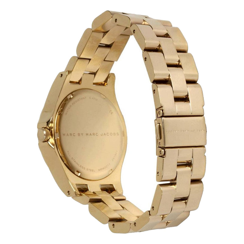 Marc Jacobs Henry Gold Dial Gold Steel Strap Watch for Women - MBM3211 Buy Now By Marc Jacobs