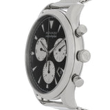 Shop Movado Heritage Calendoplan Chronograph Black Dial Silver Mesh Strap Watch for Men - 3650097 in USA