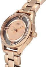 Marc Jacobs Tether Transparent Rose Gold Dial Rose Gold Steel Strap Watch for Women - MBM3417 Buy Now By Marc Jacobs