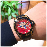 Gucci Dive Quartz Red Dial Black Rubber Strap Watch For Men - YA136325 Buy Now By Gucci