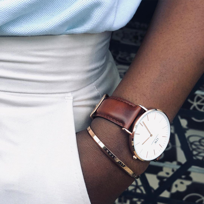 Daniel Wellington Classic St. Mawes White Dial Brown Leather Strap Watch for Men - DW00100035 Buy Now By Daniel Wellington