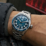Tag Heuer Autavia Automatic Blue Dial Silver Steel Strap Watch for Men - WBE5116.EB0173