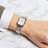 Emporio Armani Gianni T Bar Mother of Pearl Dial Two Tone Steel Strap Watch For Women - AR11146 Buy Now By Emporio Armani