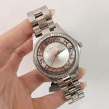 Marc Jacobs Henry Transparent Silver Dial Silver Steel Strap Watch for Women - MBM3337 Buy Now By Marc Jacobs