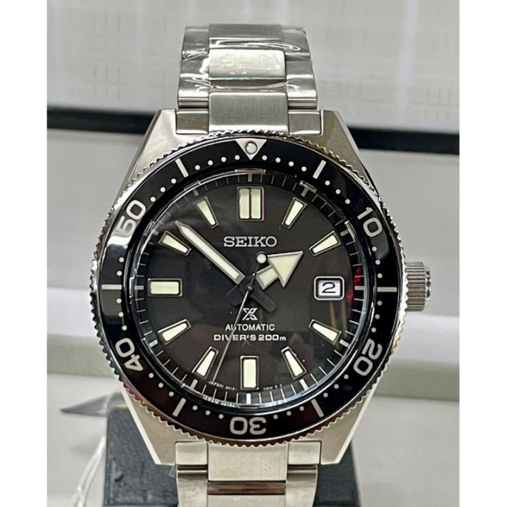 Shop Seiko Prospex Automatic Diver Black Dial Silver Steel Strap Watch For Men - SPB051J1 in USA