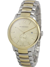 Shop Burberry The Classic Gold Dial Two Tone Steel Strap Watch for Men - BU10011 in USA