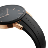 Daniel Wellington Iconic Motion Black Dial Black Rubber Strap Watch For Men - DW00100425 Buy Now By Daniel Wellington