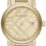 Burberry The City Gold Dial Gold Steel Strap Watch for Men - BU9038