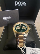 Hugo Boss Santiago Green Dial Two Tone Steel Strap Watch for Men - 1513872 Buy Now By Hugo Boss