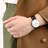 Daniel Wellington Classic York White Dial Brown Leather Strap Watch For Women - DW00100038 Buy Now By Daniel Wellington