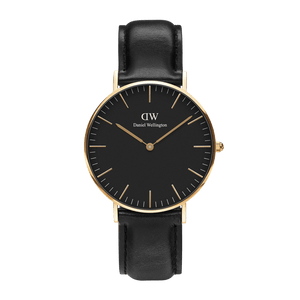 Daniel Wellington Classic Reading Black Dial Black Leather Strap Watch For Men - DW00100129
