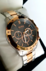 Hugo Boss Ikon Grey Dial Two Tone Steel Strap Watch for Men - 1513339 Buy Now By Hugo Boss