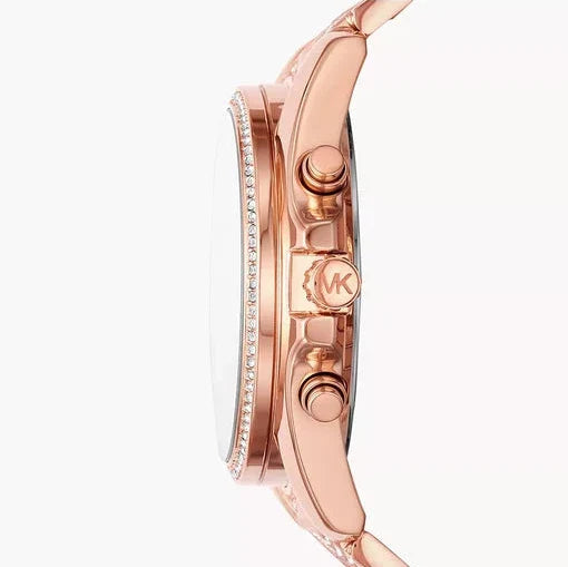 Michael Kors Whitney Chronograph Rose Gold Dial Rose Gold Steel Strap Watch For Women - MK6730 Buy Now By Michael Kors