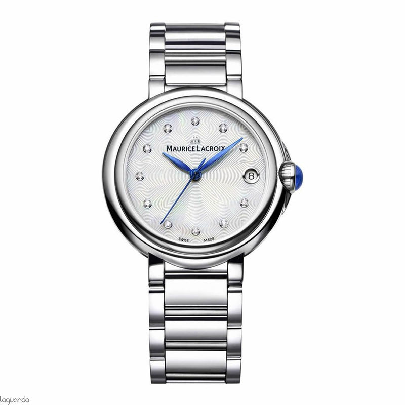 Maurice Lacroix Fiaba Mother of Pearl Dial Silver Steel Strap Watch for Women - FA1004-SS002-170-1 Buy Now By Maurice Lacroix