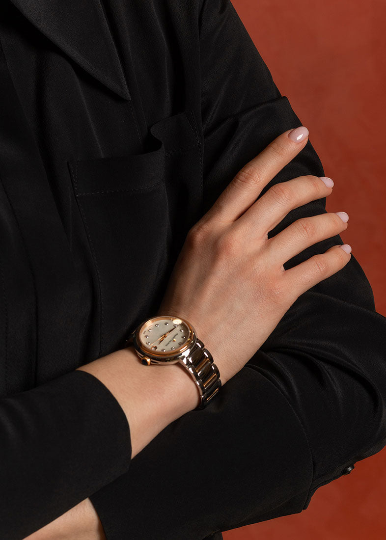 Shop Maurice Lacroix Fiaba Mother of Pearl Dial Two Tone Steel Strap Watch for Women - FA1007-PVP13-170-1 in USA