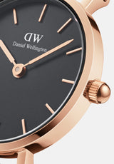 Daniel Wellington Classic Petite Cornwall Black Dial Black NATO Strap Watch For Women - DW00100215 Buy Now By Daniel Wellington