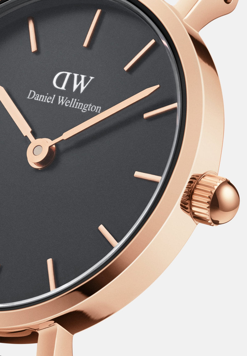 Daniel Wellington Classic Petite Cornwall Black Dial Black NATO Strap Watch For Women - DW00100215 Buy Now By Daniel Wellington