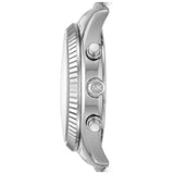 Michael Kors Lexington Chronograph Silver Dial Silver Steel Strap Watch for Men - MK8515 Buy Now By Michael Kors