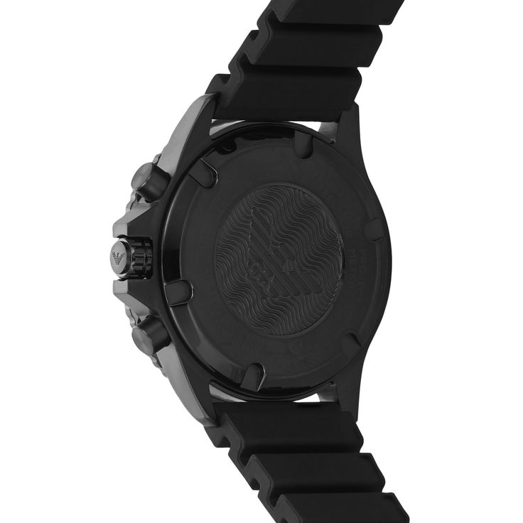 Emporio Armani Diver Chronograph Quartz Green Dial Black Silicon Strap Watch For Men - AR11463 Buy Now By Emporio Armani