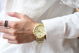 Emporio Armani Renato Chronograph White Dial Gold Steel Strap Watch For Men - AR11332 Buy Now By Emporio Armani