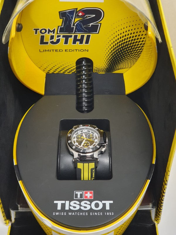 Tissot T Race Thomas Luthi Chronograph Grey Dial Black Rubber Strap Watch For Men - T092.417.27.067.00 Buy Now By Tissot